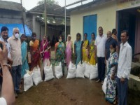 Foodgrain distribution at jumapatti families